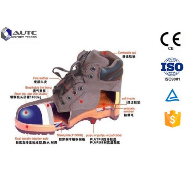 Quality ESD PPE Safety Shoes Construction Work With Metatarsal Protection USA Military for sale