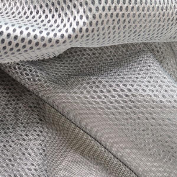 Quality Black Yarn 3D Mesh Fabric 100% Polyester Breathable Mesh Material For Sofa for sale