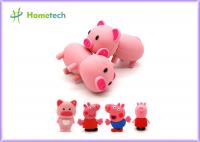 China Happy Big Family Pink Pig Customized Usb Flash Drive , Personalized Usb Key Customized PVC shaped USB flash drive 4gb 8g factory