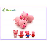 China Happy Big Family Pink Pig Customized Usb Flash Drive , Personalized Usb Key Customized PVC shaped USB flash drive 4gb 8g factory