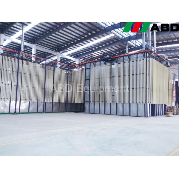 Quality ISO 9001 Electrostatic Automated Powder Coating Line Gas Diesel Heating for sale