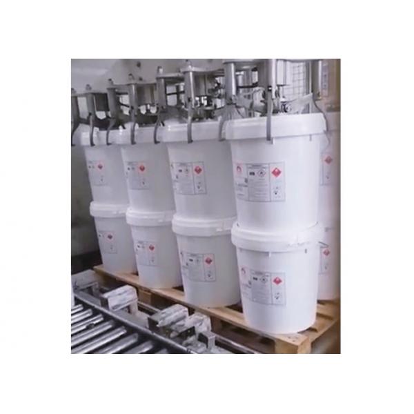 Quality GZ25-4CSM Four Nozzles Fully Automatic Pail Filling Machine With Coordinate Palletizier for sale
