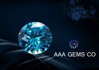 China 3 MM Loose Moissanite Diamonds For Round Shape Blue Moissanite factory