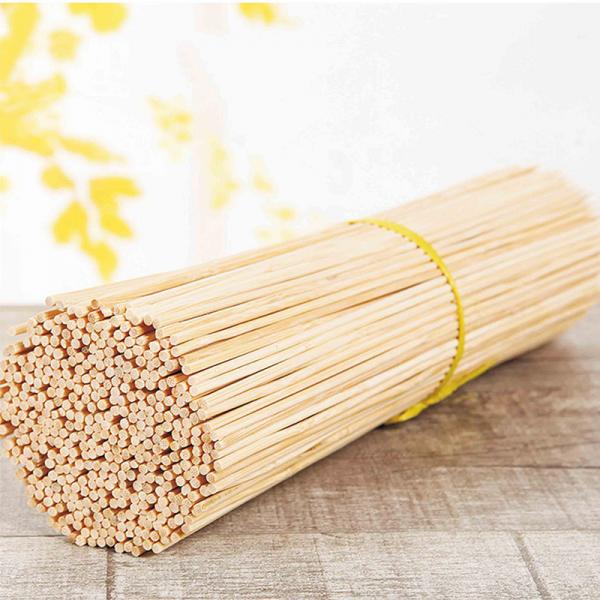 Quality 40cm Long Barbecue Bamboo Sticks Large BBQ Bamboo Skewers for sale