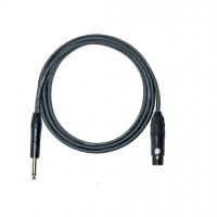 Quality 0.25 Inch XLR Mic Cable Black Microphone Cable Male To XLR Female Microphone for sale