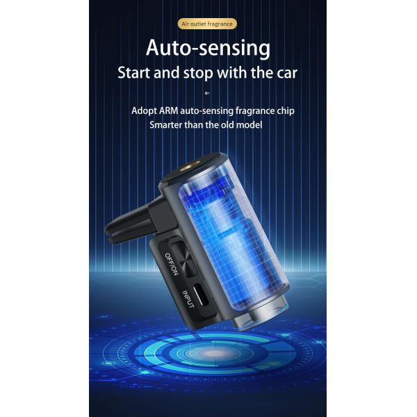 Quality HOMEFISH USB Rechargeable Waterless Car Aroma Diffuser ARM Auto Sensing Aroma for sale