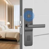 Quality Hotel Smart TTLock Digital Door Lock Smartphone Remote Access Code Card Key Unlock for sale