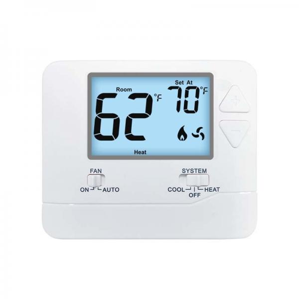 Quality STN701 LCD Digital 24V 1 Heat 1 Cool Air Conditioning Non-programmable Home Thermostat for HVAC With NTC Sensor for sale