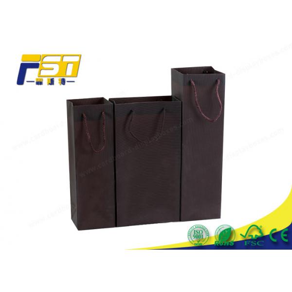Quality Recycled Kraft Paper Bag Twisted Handle CMYK 4C Offest Printing For Gift for sale