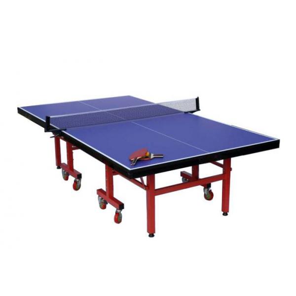 Quality Standard Size Competition Table Tennis Table Portable Red Leg Color For Club for sale