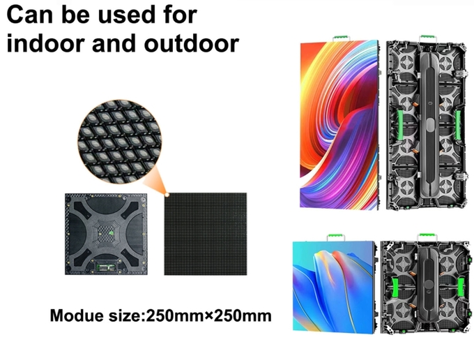 Indoor IP43 Rental Display LED Screen P3.91 P4.81 500x500mm LED Panel 2