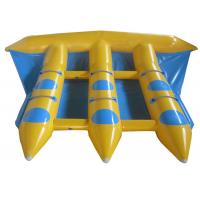 China Funny Sea Beach Inflatable Flying Fish , Outdoor Entertainment Inflatable Banana Boat for sale
