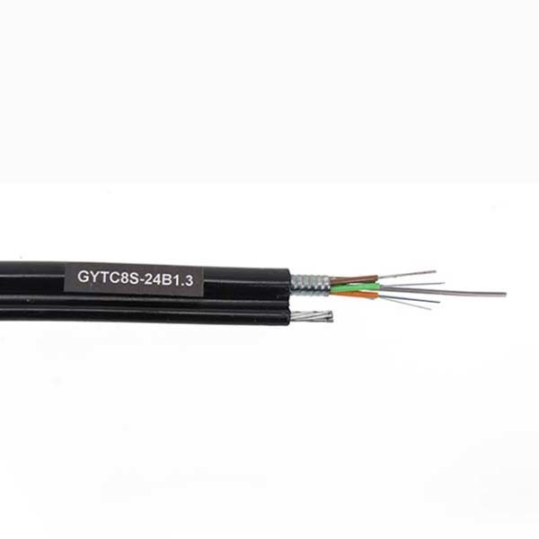 Quality Figure 8 Single Mode Aerial Fiber Optic Cable GYTC8S 12Core PE Sheath for sale
