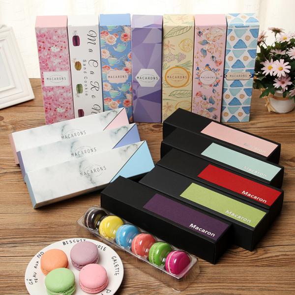 Quality Colorful Macaron Packing Cardboard Drawer Box , Eco Friendly Food Packaging for sale