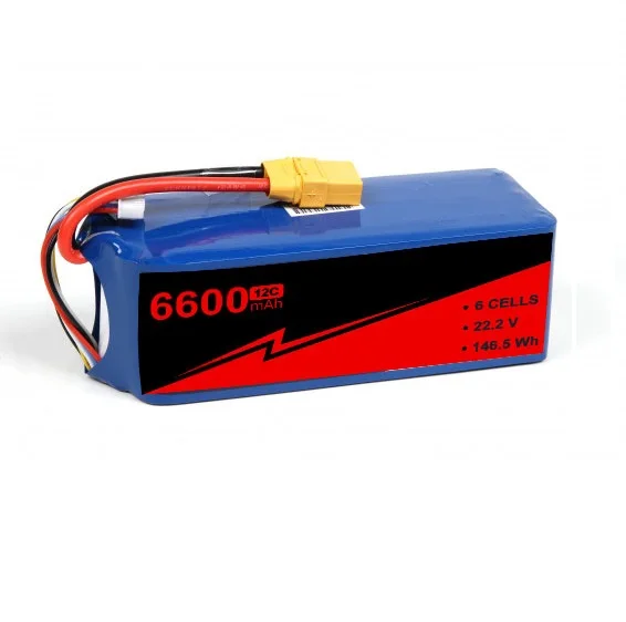 Quality Unmanned Aerial Vehicle UAV Lipo Battery 6 Cells Max Burst Discharge 50C for sale