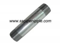 China Galvanized Carbon Steel Pipe Nipples Cedula 40 / Sch 40 3/4&quot; X 6&quot; ANSI ASME B1.20.1 factory