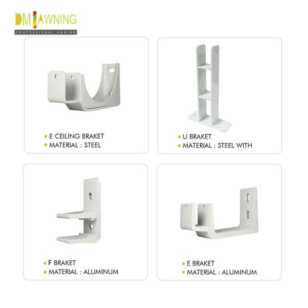 Quality Powder Coated Metal Adjustable Awning Brackets Retractable Awning Wall Brackets for sale