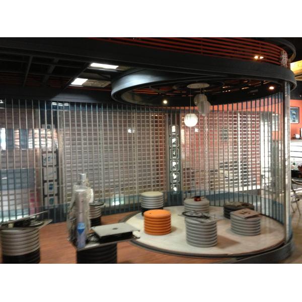 Quality Lateral Automatic Sliding Shutter Door Electric Polycarbonate Transparent PC for sale