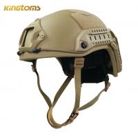 Quality PE Aramid Khaki Fast NIJ IIIA Ballistic Helmet US Army Combat for sale