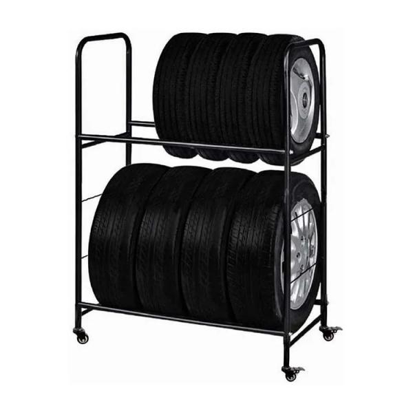 Quality Metal Garage Tire Storage Rack Custom Heavy Duty Corrosion Protection for sale