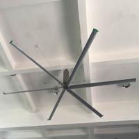 China 1500W Nord Motor Large Industrial Ceiling Fan Church 16 inch hvls air cooling 50rpm factory