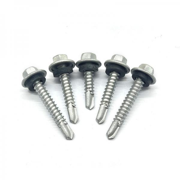 Quality Self-Drilling Screws/Unslotted/Hex Washer Head/Steel/Zinc/Bon for sale