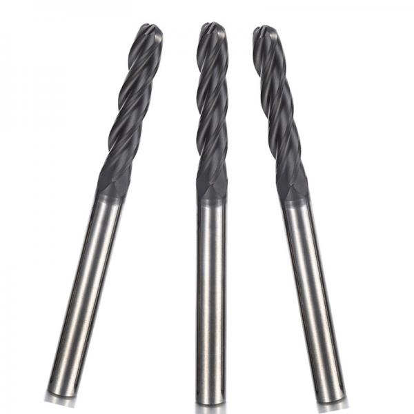 Quality Graphite Tungsten Carbide R4 Ball Nose End Mills Solid for sale