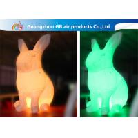 China LED Color Changing Inflatable Easter Bunny Costume , Giant Inflatable Rabbit factory