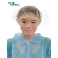 China Medical Nonwoven Bouffant Cap Head Cover Hair Covers Disposable Hat-Cap Hair Surgical Bouffant Cap With Single Elastic factory