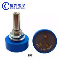 China 360 Degree Stepless Rotary Potentiometer Conductive Plastic Potentiometer 357 22E B202 factory