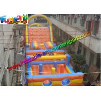 China Sewed Inflatable Outdoor Play Equipment With Climbing Wall For Fun factory