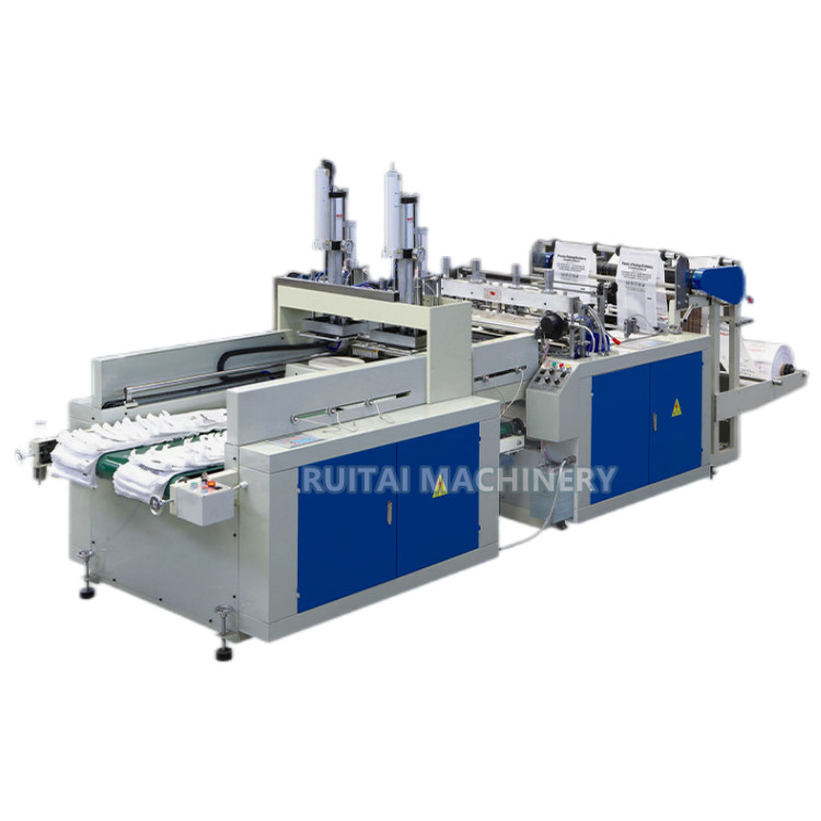 China Fully Automatic Shopping Plastic Bag Making Machine For t-shirt Bag factory