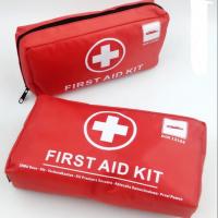 China Hot Sale DIN 13164 First Aid Kit  Factory OEM Car First Aid Kit Emergency Kit Red Green First Aid Kit factory