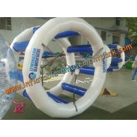 China 2m Blue Inflatable Water Games , Inflatable Water Wheel for Kids And Adults factory