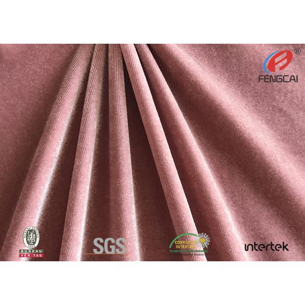 Quality Bright Shiny Korea Plush Velvet Fabric , 4 Way Stretch Soft Velboa Fabric for sale