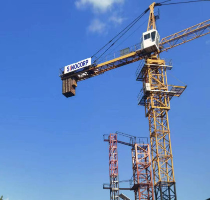 Quality 70m Remote Tower Crane 16 Ton with Spare Parts for sale