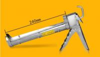 China KM Manual construction sealant tool steel tube adhesive silicone gun rotary caulking gun factory