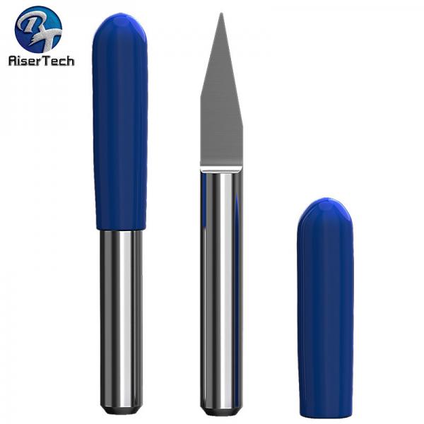 Quality 3.175-16mm Tungsten Steel And Cobalt Alloy Plastic Router Bits With V Shape for sale