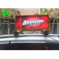 China P6 LED Car LED Sign Display with 4G Remote Control taxi roof led display for sale