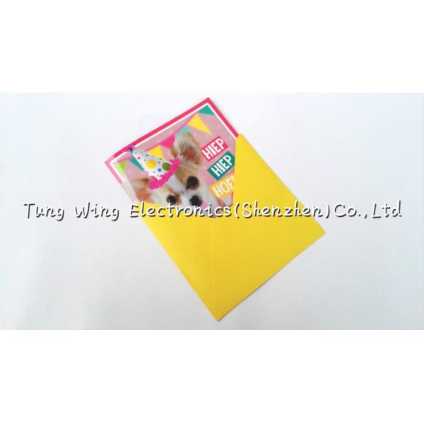 Quality Christmas Square Shaped Musical Greeting Card with sound module for sale