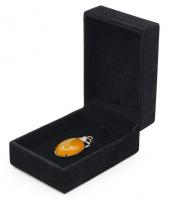 China Pearl Bracelet Black Velvet Jewelry Box ROHS Certificated Cufflink Storage Case factory