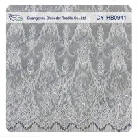Buy cheap Antique Decorative Eyelash Embroidered Wide Stretch decorative Lace Trim Fabric from wholesalers
