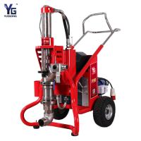 China F50 Thick thin Fireproof Paint Gypsum Mortar Spraying Machine 14HP 50L Wall Roof Floor Prevention Water Paint Coating factory