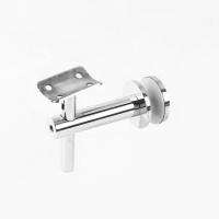 China Glass Mount Handrail Bracket Pipe Holder 304 Adjustable For Balustrade Fittings factory