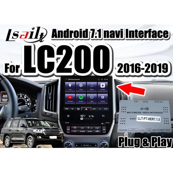 Quality Lsailt Android Auto Interface for Land Cruiser 2016-2019 LC200 with built-in CarPlay , YouTube, GPS Navigation for sale