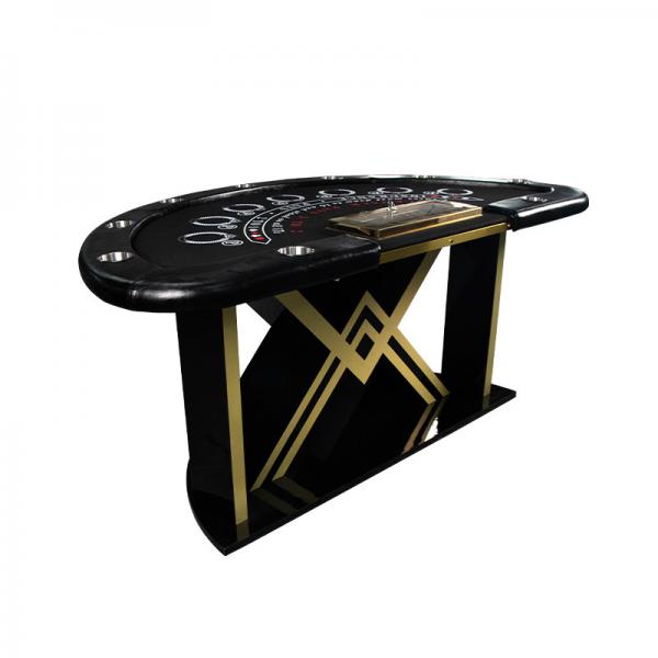 Quality Luxury Casino Caribbean Poker Gambling Table Half Round for sale