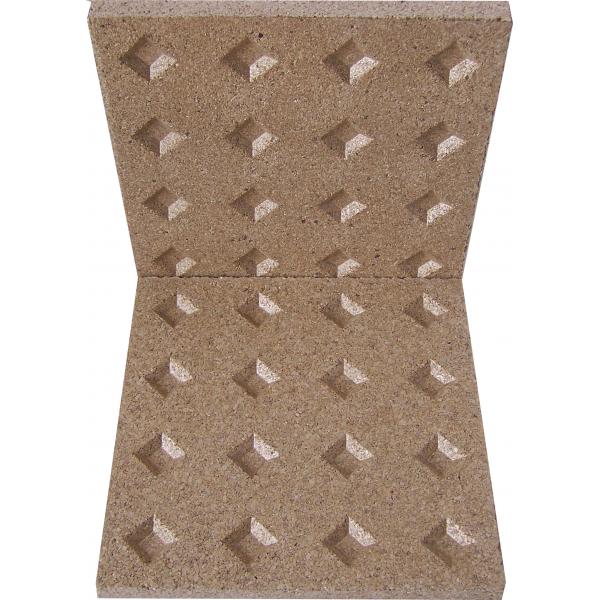 Quality Shockproof Wood Stove Insulation Board , Durable Heat Resistant Fiber Board for sale