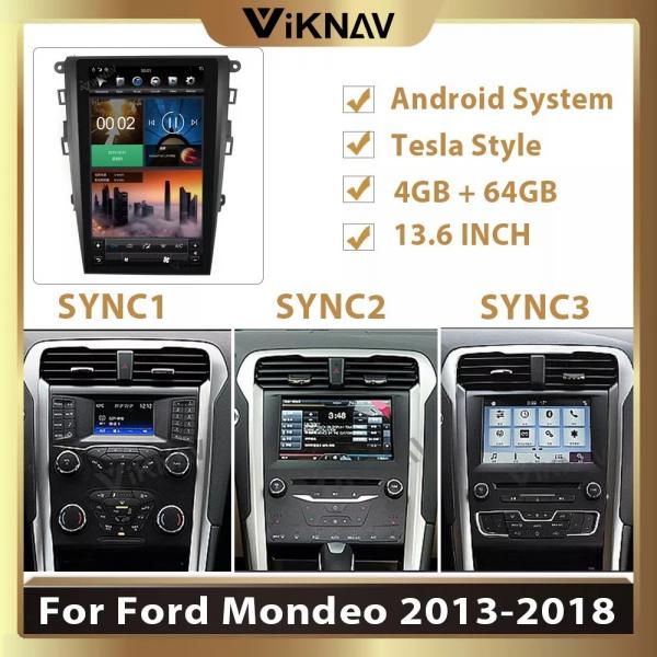 Quality Android 11.0 Android Radio For Ford Mondeo 2013 2018 stereo support wireless for sale