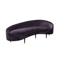 Quality 2018 new design french modern event wedding furniture sofa purple velvet fabric for sale