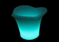 China Weather Proof LED Ice Bucket / Colour Changing Wine Cooler For Bar Counter factory